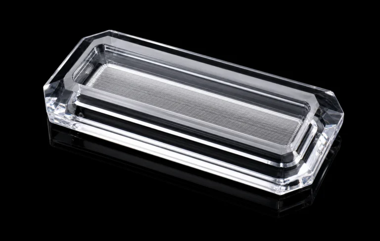 Panneau rectangulaire en cristal texturé à fibre optique — référence produit FO-007