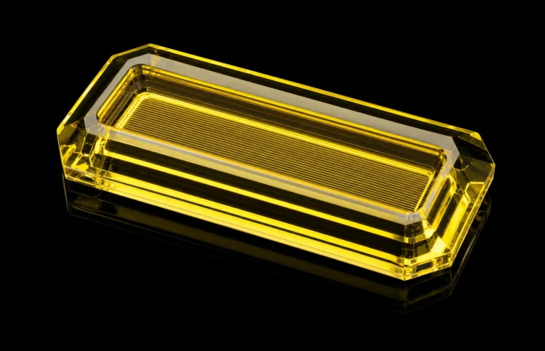 Panneau rectangulaire en cristal texturé à fibre optique — référence produit FO-008