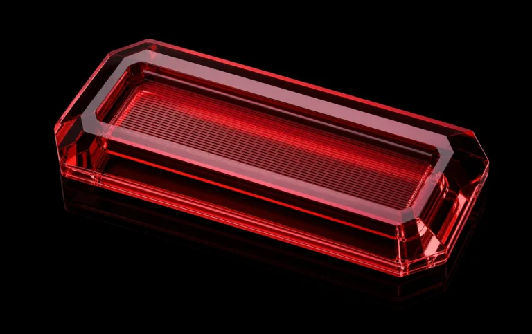 Panneau rectangulaire en cristal texturé à fibre optique — référence produit FO-009