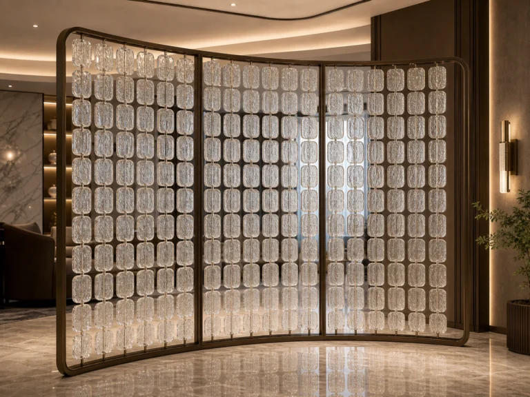 Tube-Linked Crystal Panels — Application reference 005