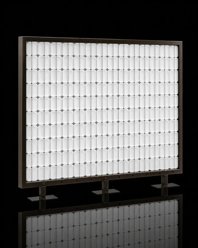 Tube-Linked Crystal Panels — Application reference 013